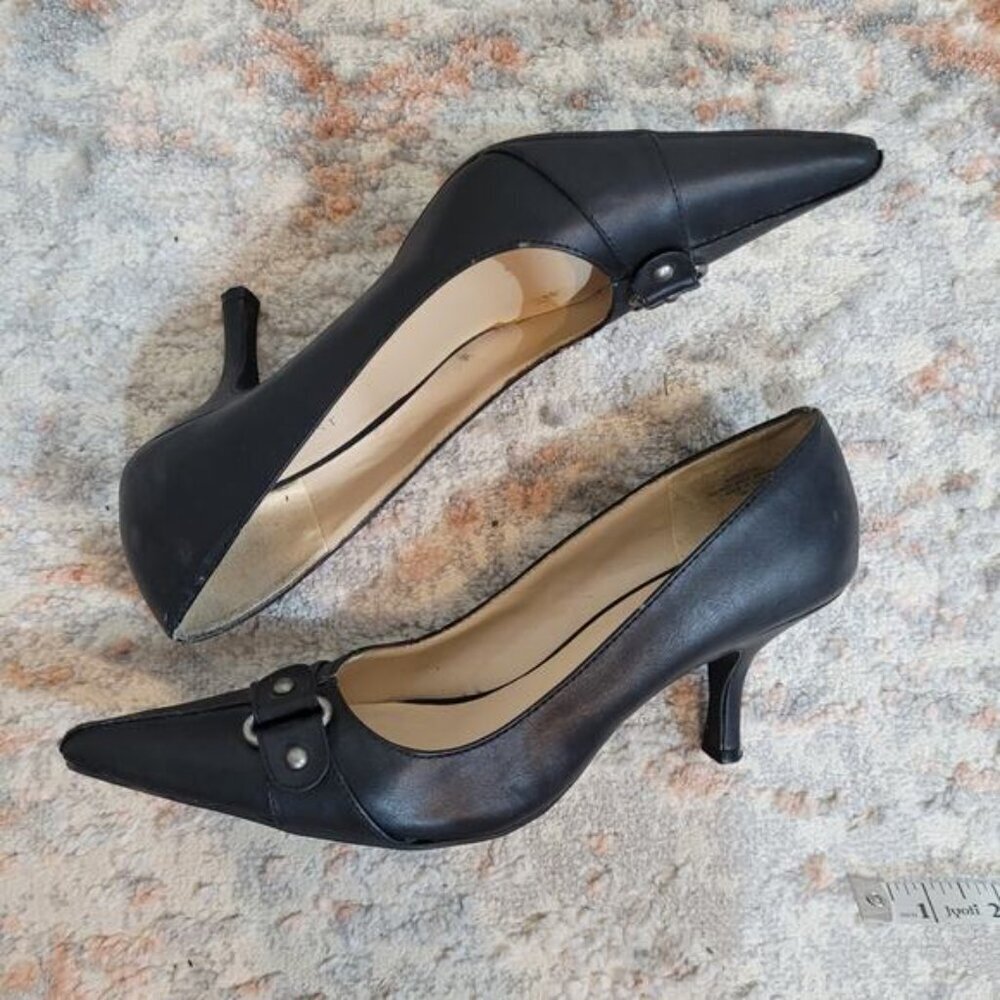 Nine West Rochell Black Heels‎ - Size 7 - Picture 4 of 7